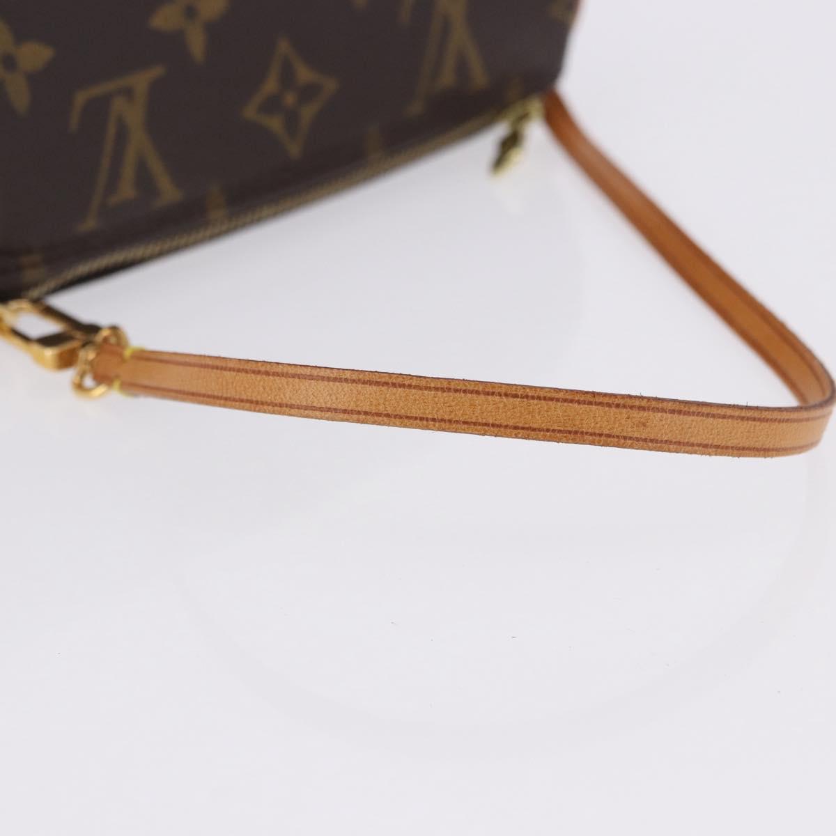 LOUIS VUITTON Monogram Papillon Pouch LV Auth 196455A