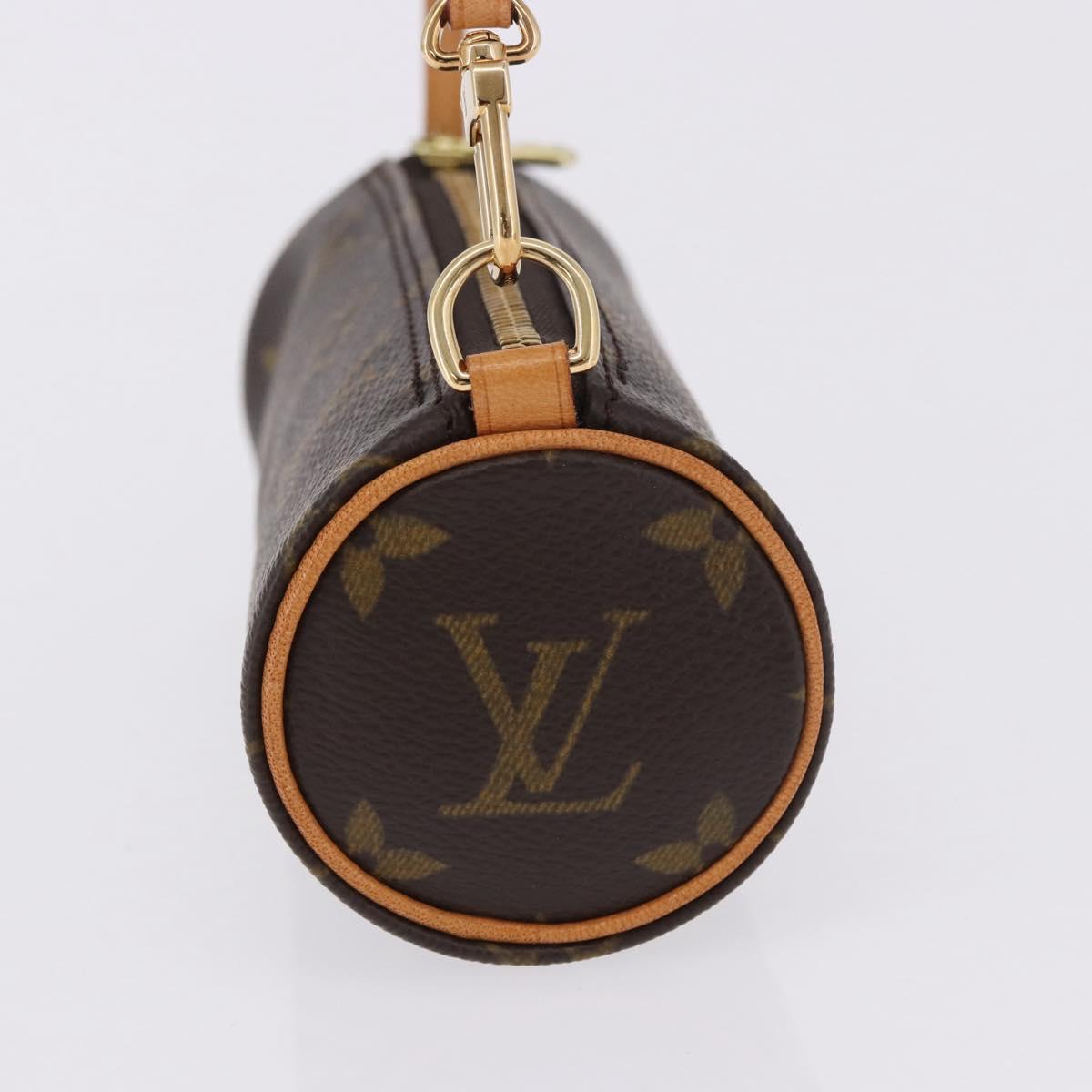 LOUIS VUITTON Monogram Papillon Pouch LV Auth 196456V