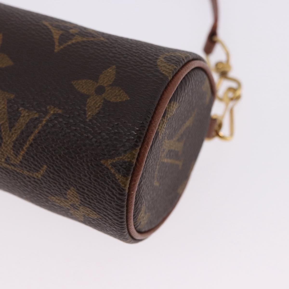 LOUIS VUITTON Monogram Papillon Pouch LV Auth 196457