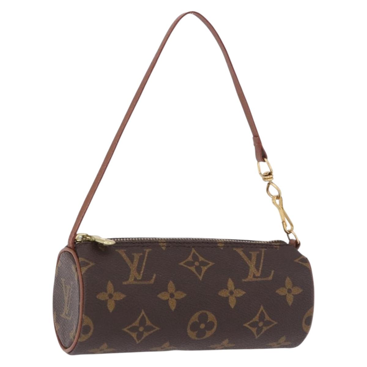 LOUIS VUITTON Monogram Papillon Pouch LV Auth 196457
