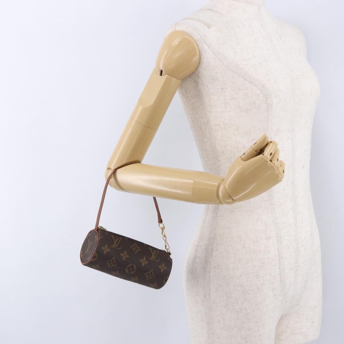 LOUIS VUITTON Monogram Papillon Pouch LV Auth 196457