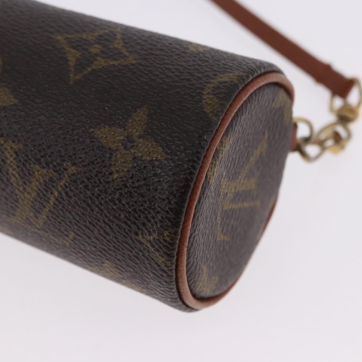 LOUIS VUITTON Monogram Papillon Pouch LV Auth 196458