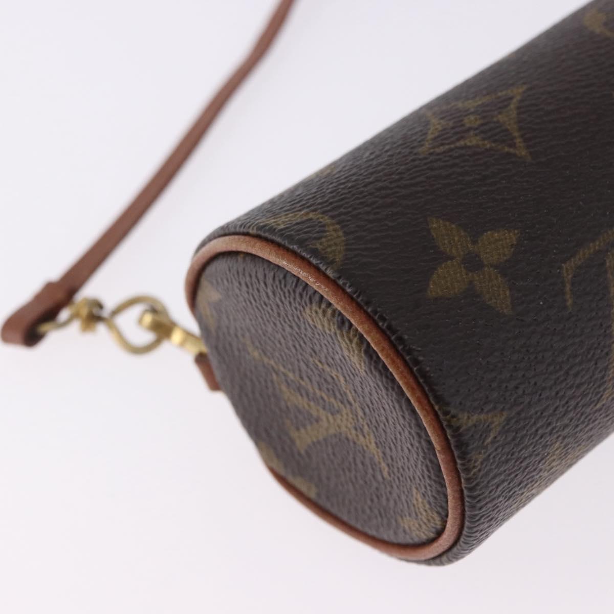 LOUIS VUITTON Monogram Papillon Pouch LV Auth 196458