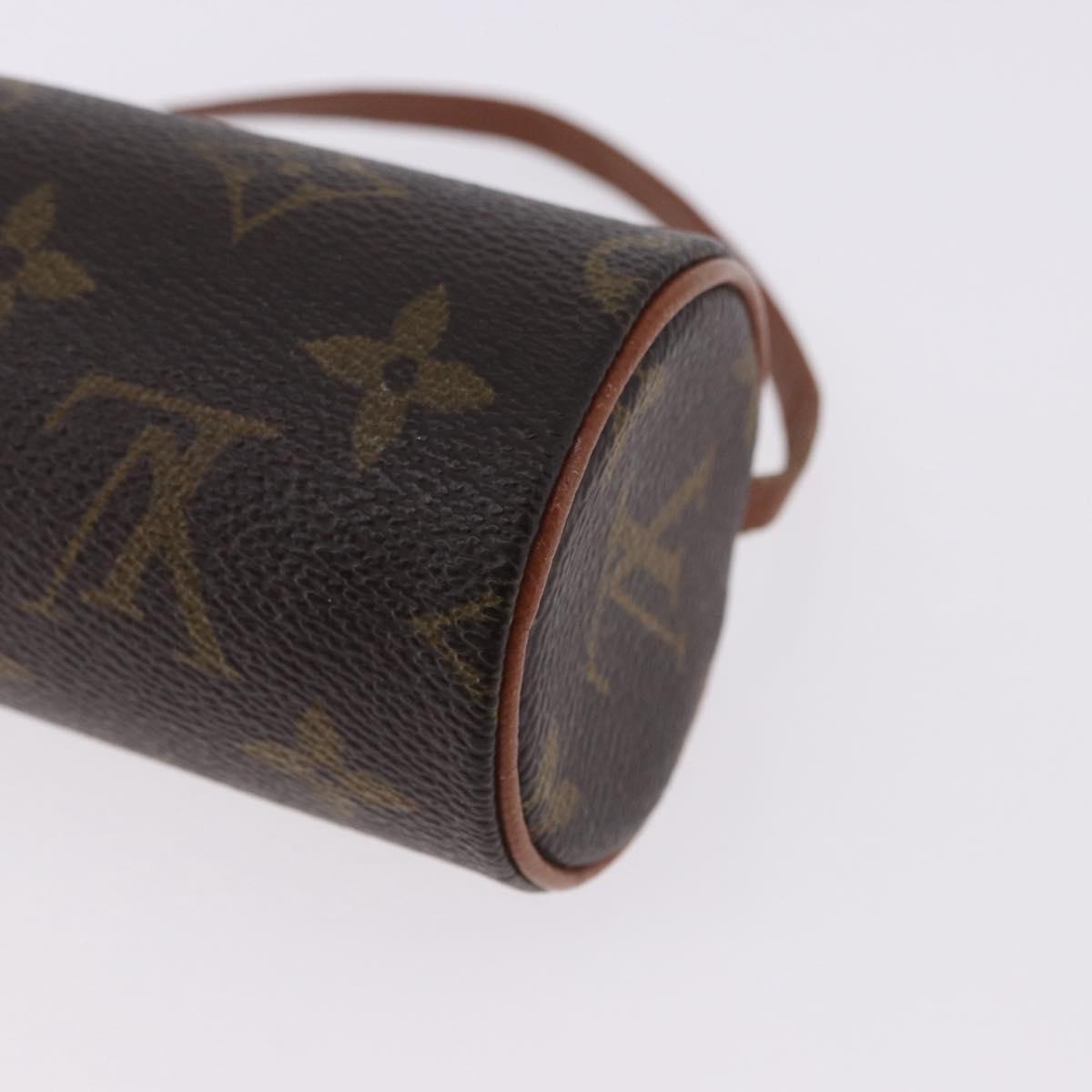 LOUIS VUITTON Monogram Papillon Pouch LV Auth 196458