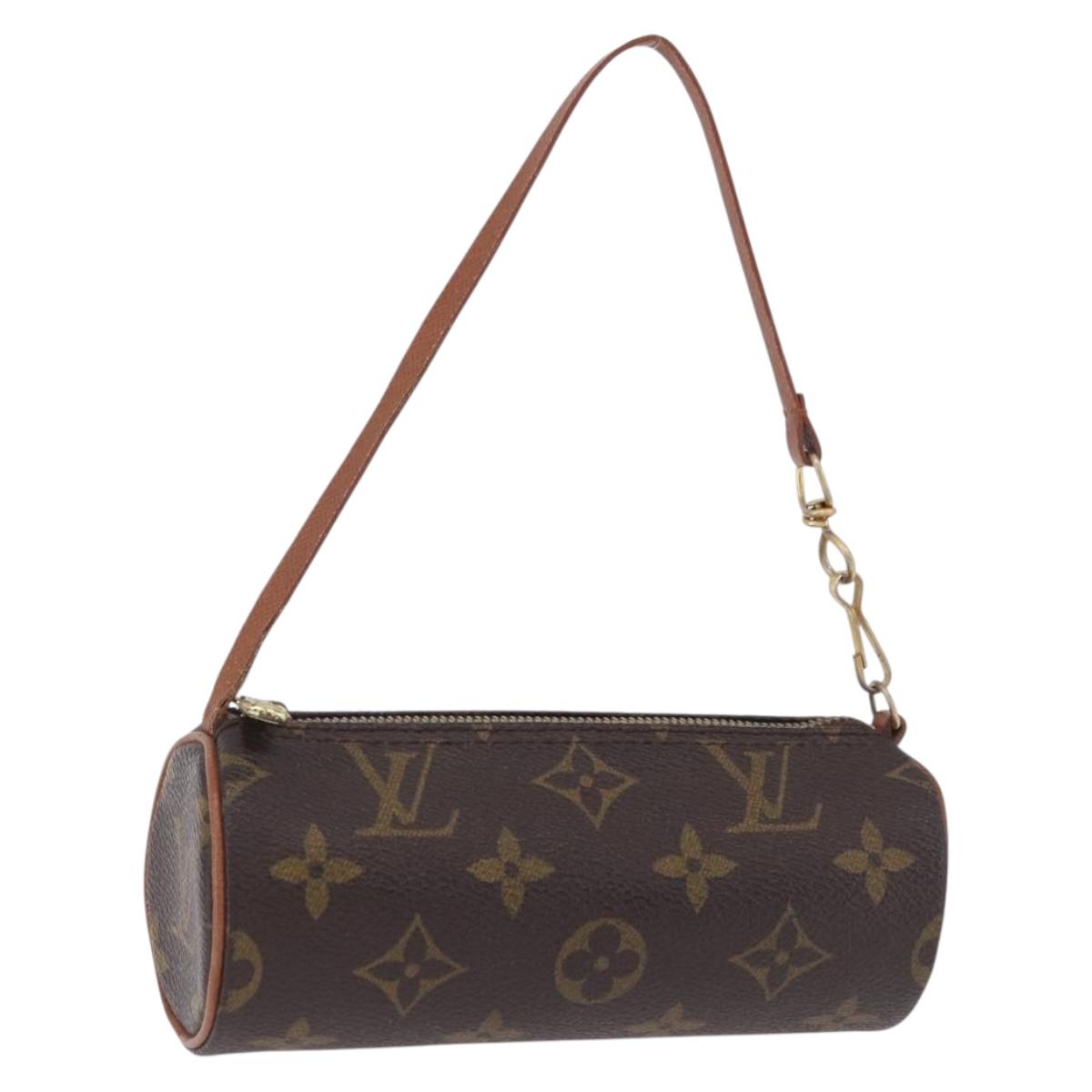 LOUIS VUITTON Monogram Papillon Pouch LV Auth 196458
