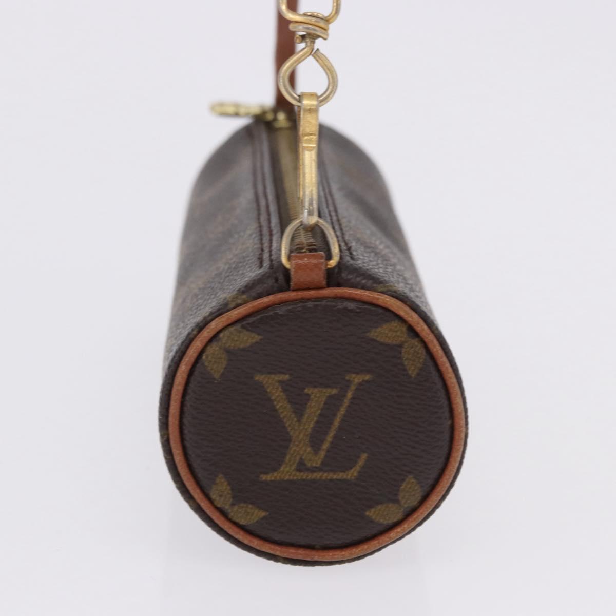 LOUIS VUITTON Monogram Papillon Pouch LV Auth 196458