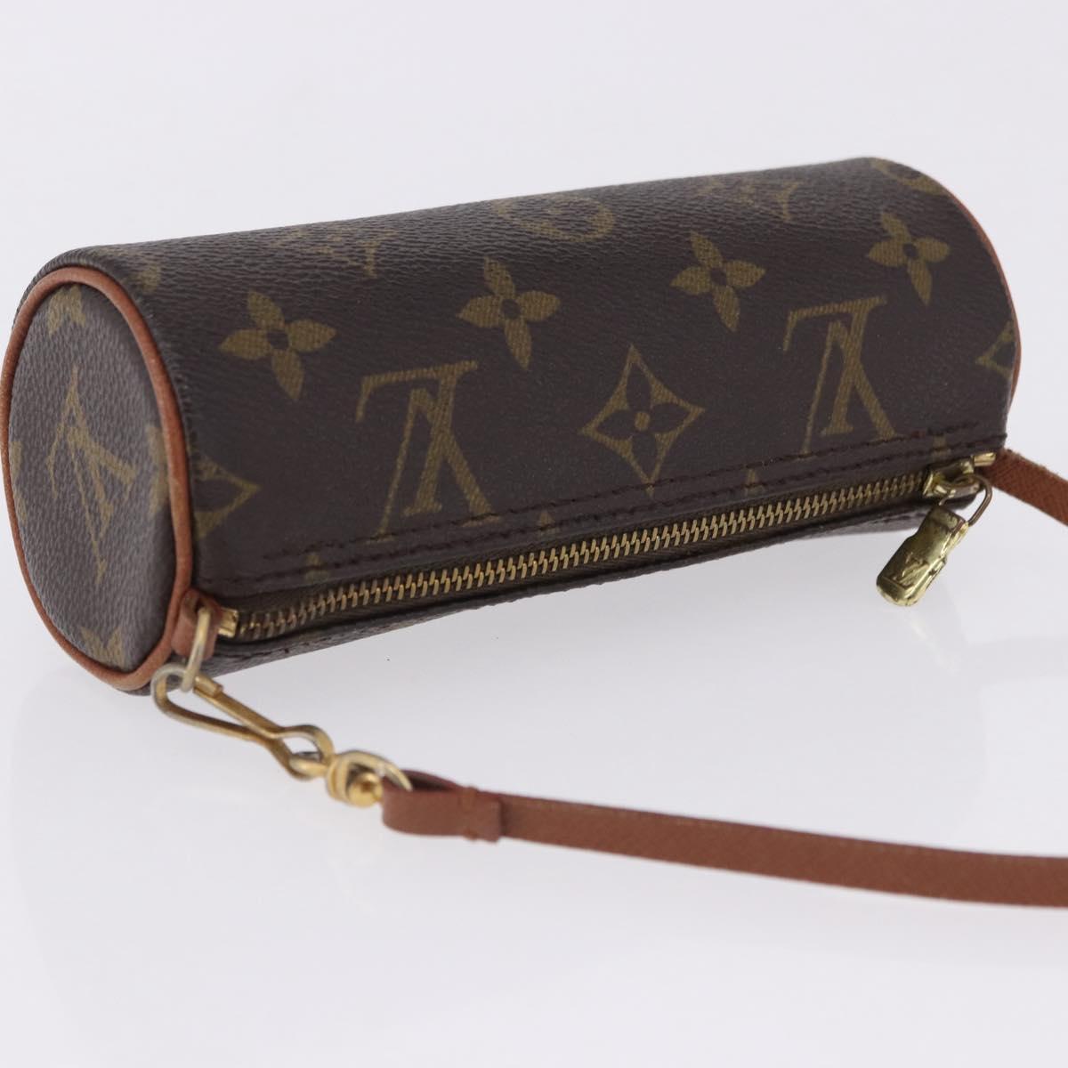 LOUIS VUITTON Monogram Papillon Pouch LV Auth 196458