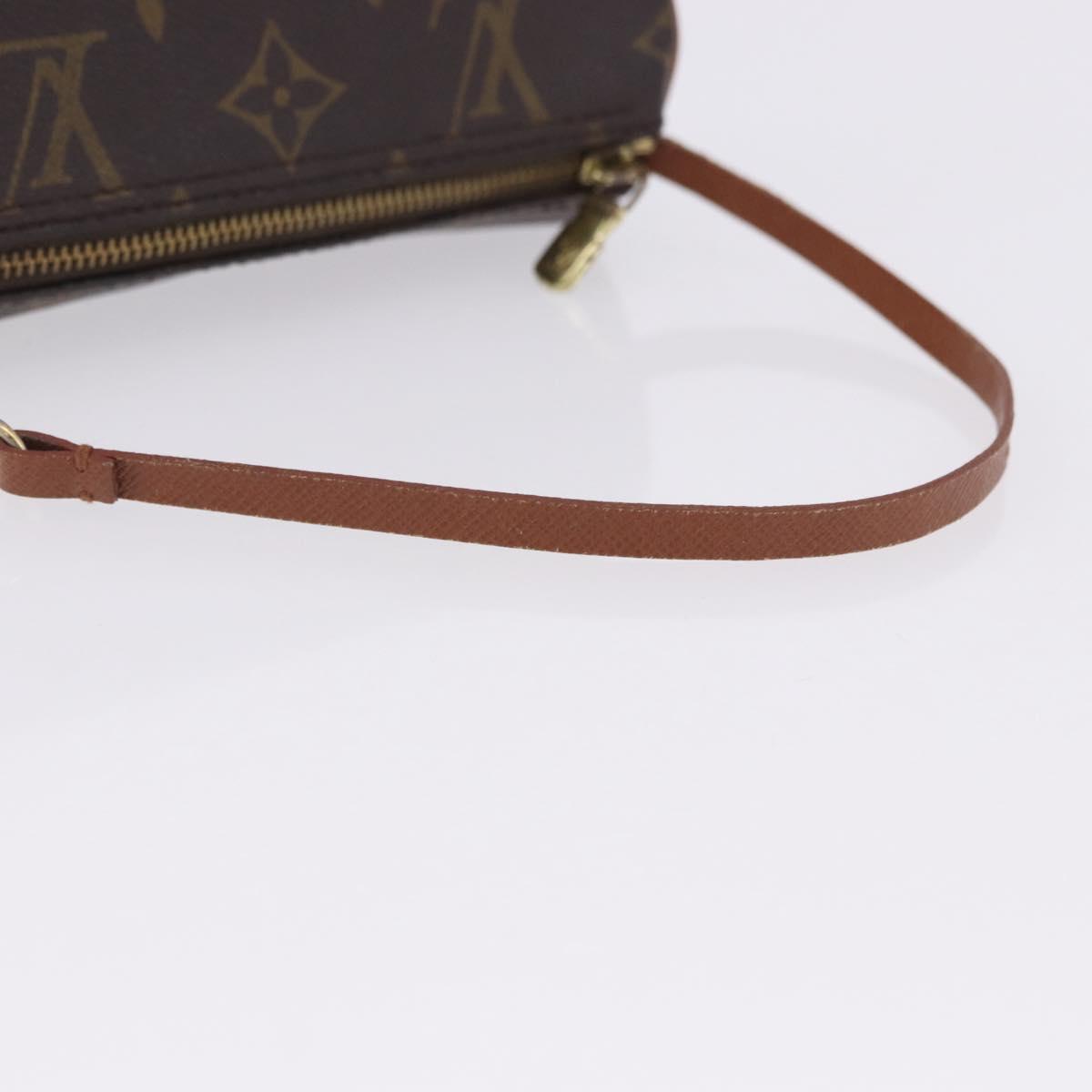 LOUIS VUITTON Monogram Papillon Pouch LV Auth 196458