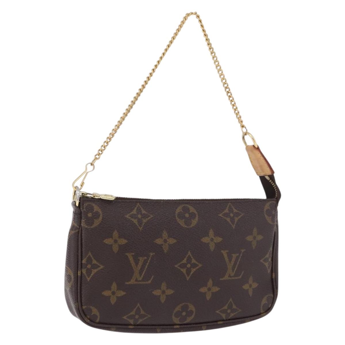 LOUIS VUITTON Monogram Mini Pochette Accessoires Pouch M58009 LV Auth 196464A