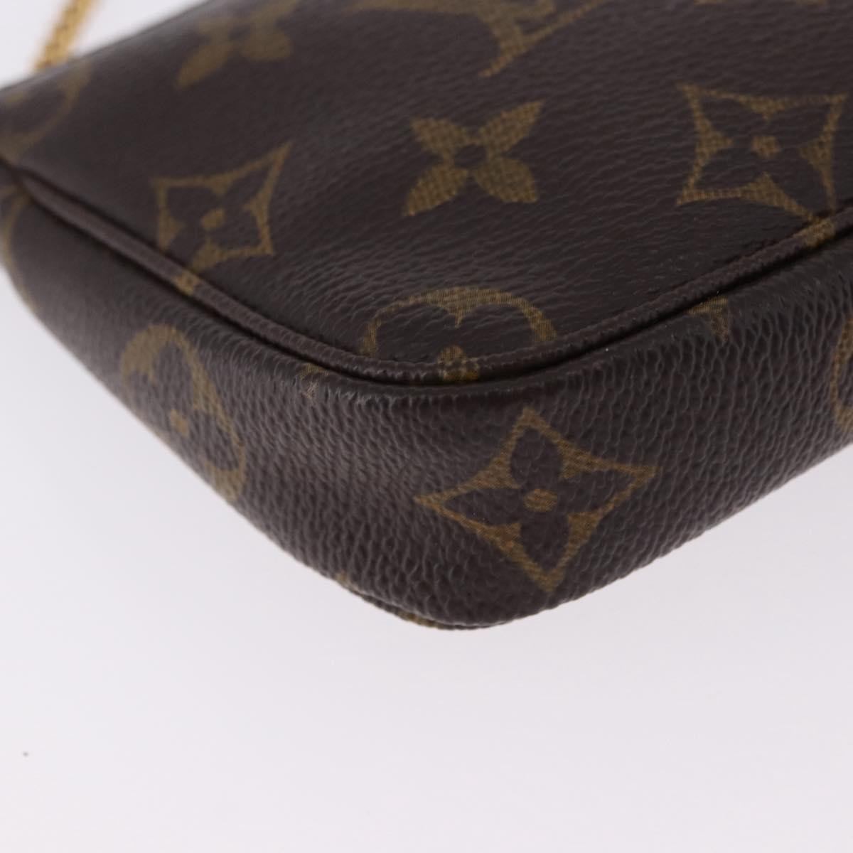 LOUIS VUITTON Monogram Mini Pochette Accessoires Pouch M58009 LV Auth 196464A