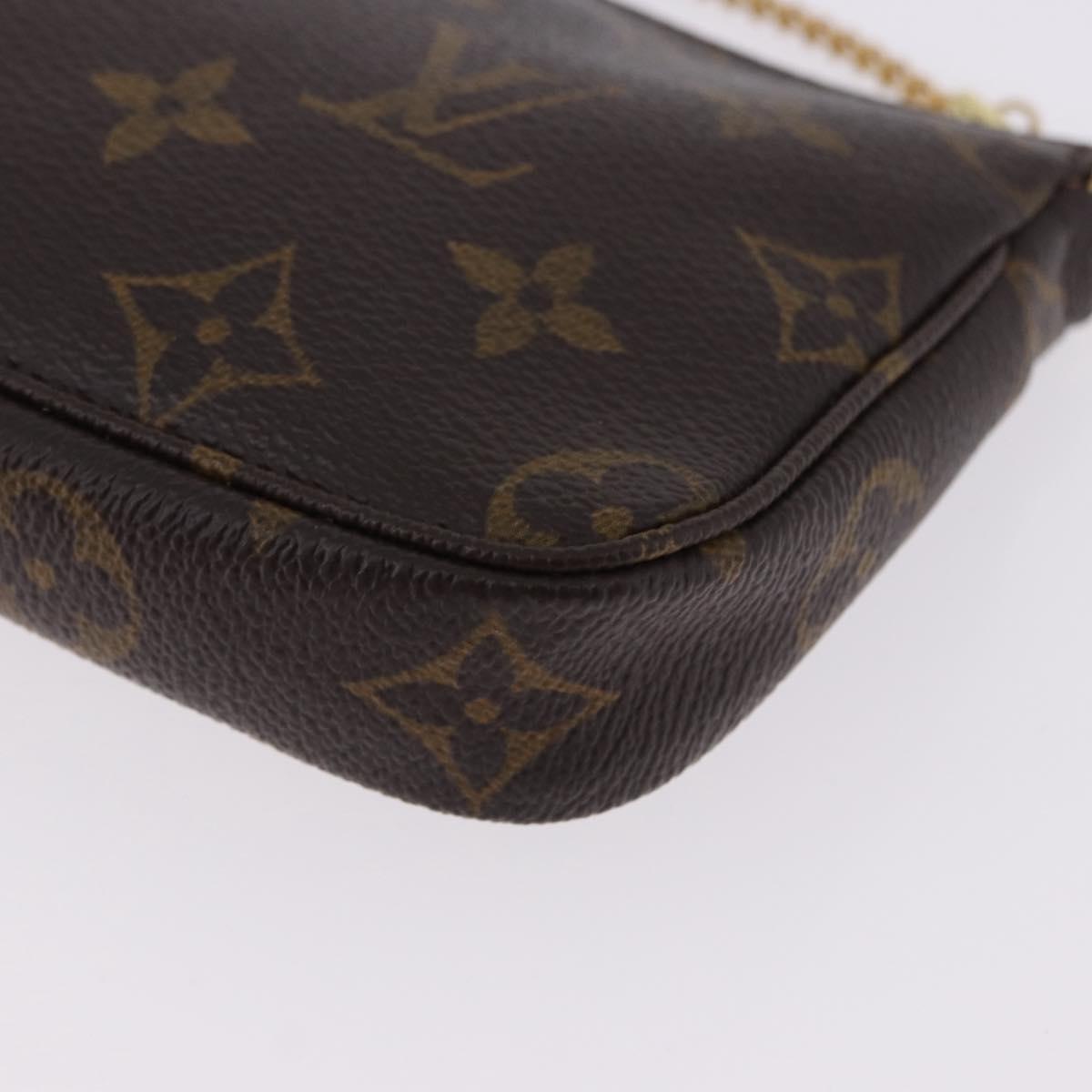 LOUIS VUITTON Monogram Mini Pochette Accessoires Pouch M58009 LV Auth 196464A