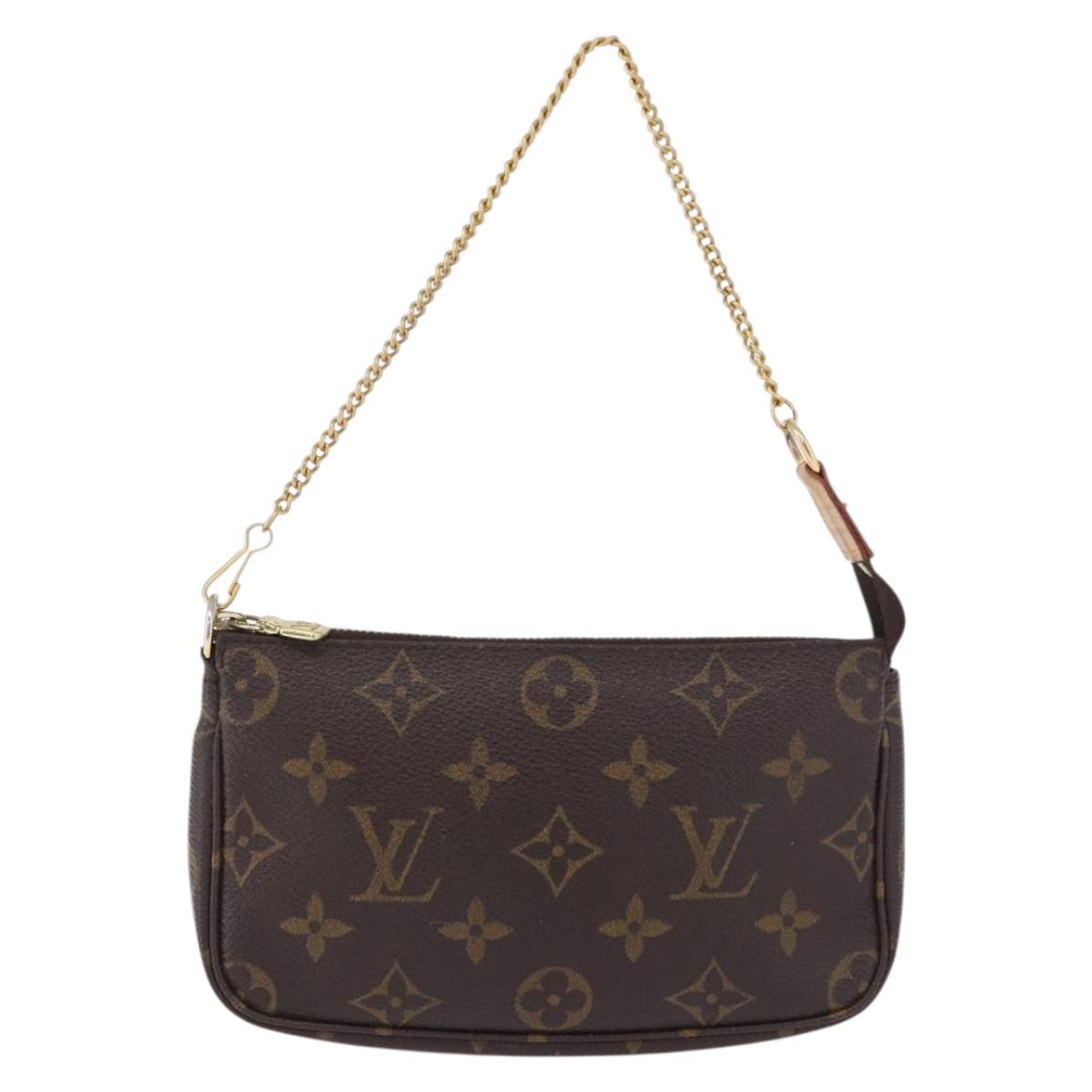 LOUIS VUITTON Monogram Mini Pochette Accessoires Pouch M58009 LV Auth 196464A