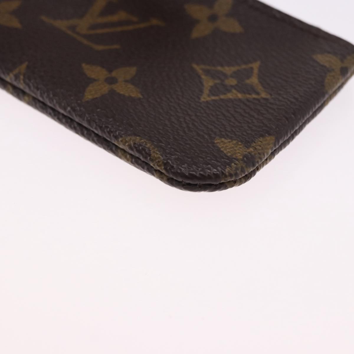 LOUIS VUITTON Monogram Pochette Cles Coin Purse M62650 LV Auth 196468