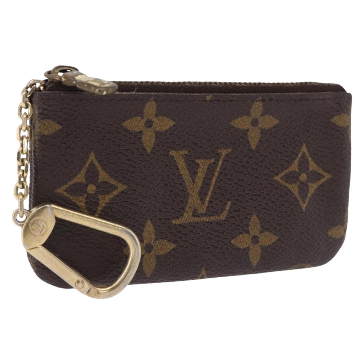 LOUIS VUITTON Monogram Pochette Cles Coin Purse M62650 LV Auth 196468