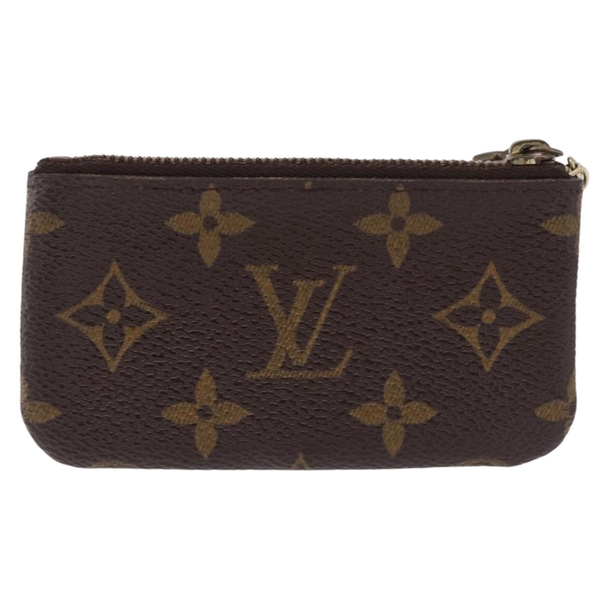 LOUIS VUITTON Monogram Pochette Cles Coin Purse M62650 LV Auth 196468