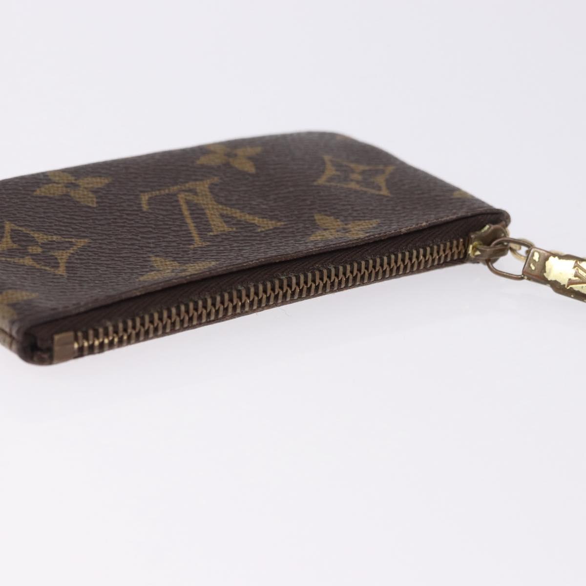LOUIS VUITTON Monogram Pochette Cles Coin Purse M62650 LV Auth 196468