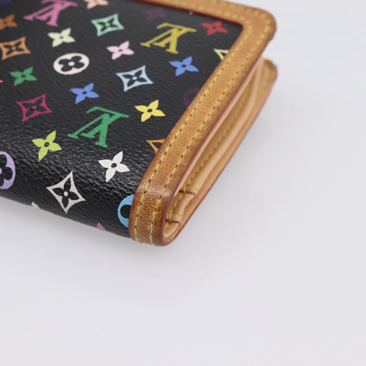 LOUIS VUITTON Multicolor Porte Monnaie Viennois Wallet M92987 LV Auth 196471A