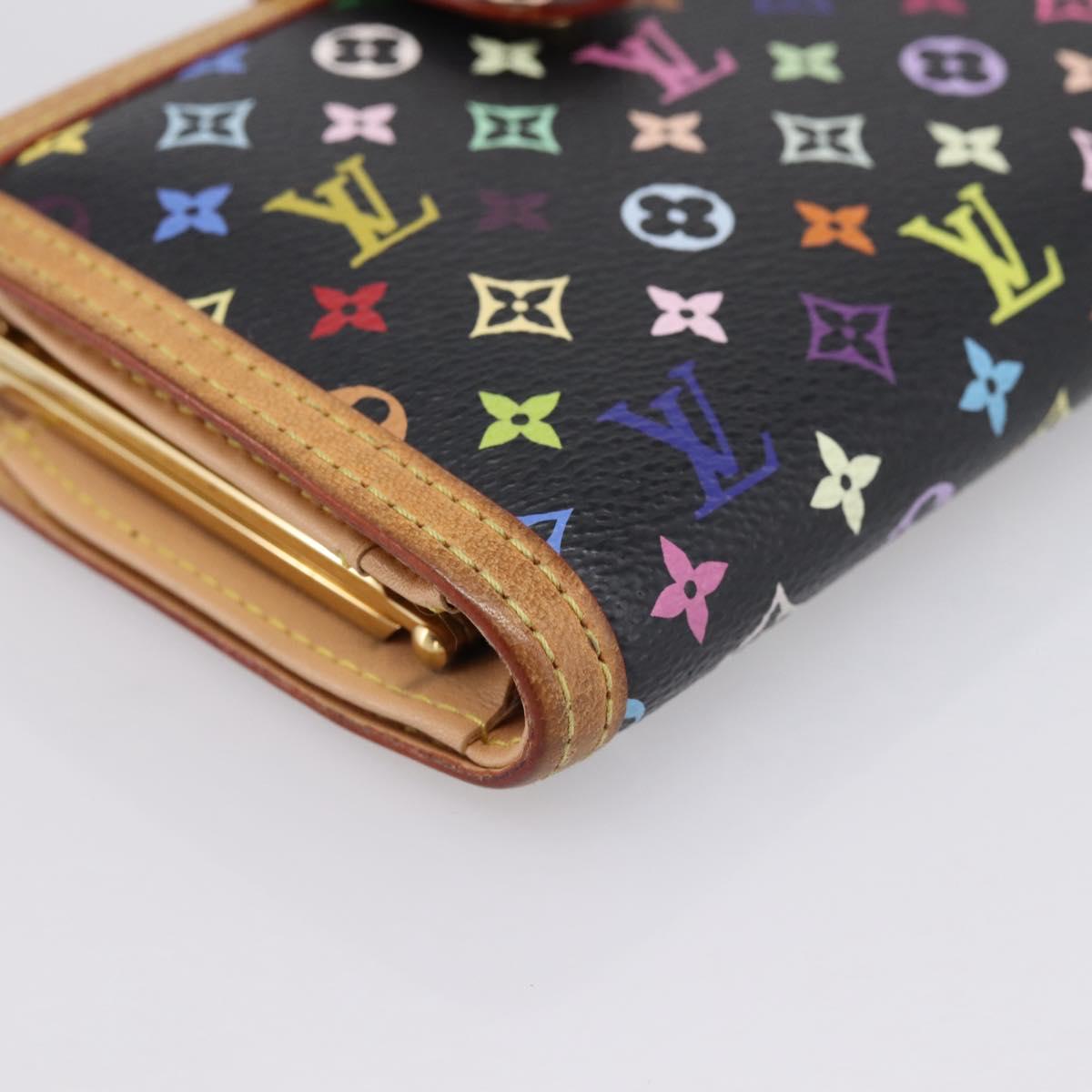 LOUIS VUITTON Multicolor Porte Monnaie Viennois Wallet M92987 LV Auth 196471A