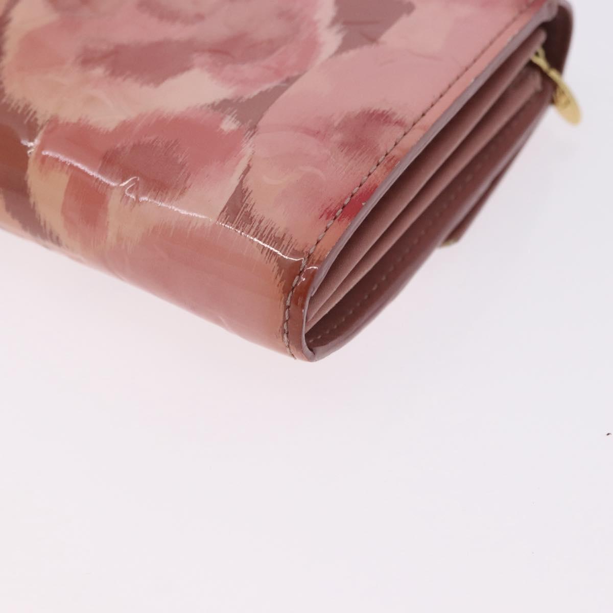 LOUIS VUITTON Monogram Vernis Ikat Flower Portefeiulle Sarah M90023 Auth 196473