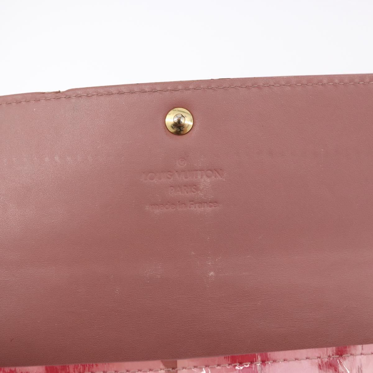 LOUIS VUITTON Monogram Vernis Ikat Flower Portefeiulle Sarah M90023 Auth 196473