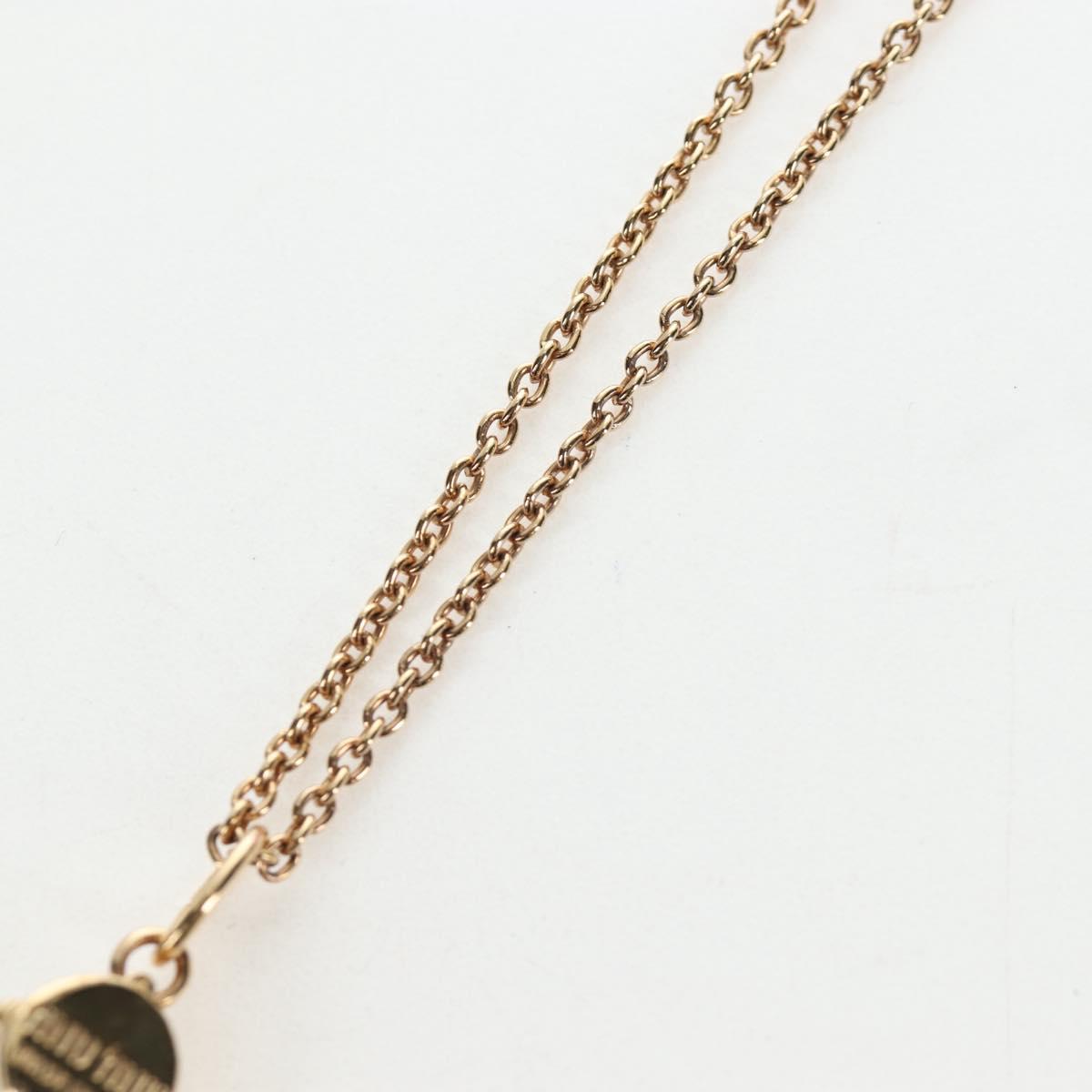Miu Miu Necklace Metal Gold Tone Auth 196475V