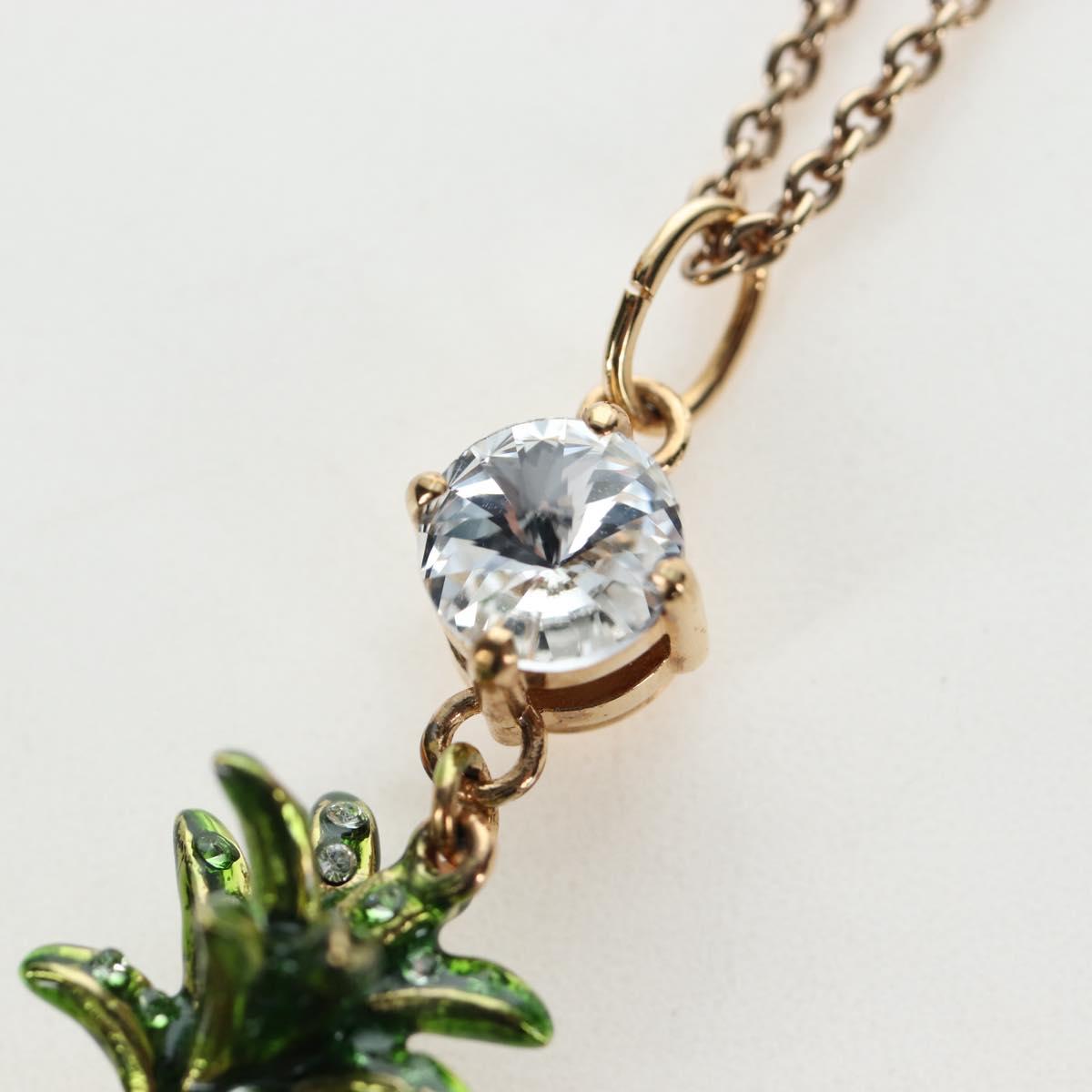 Miu Miu Necklace Metal Gold Tone Auth 196475V