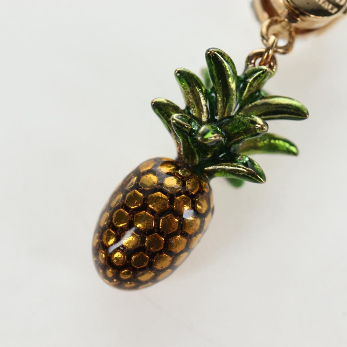 Miu Miu Necklace Metal Gold Tone Auth 196475V