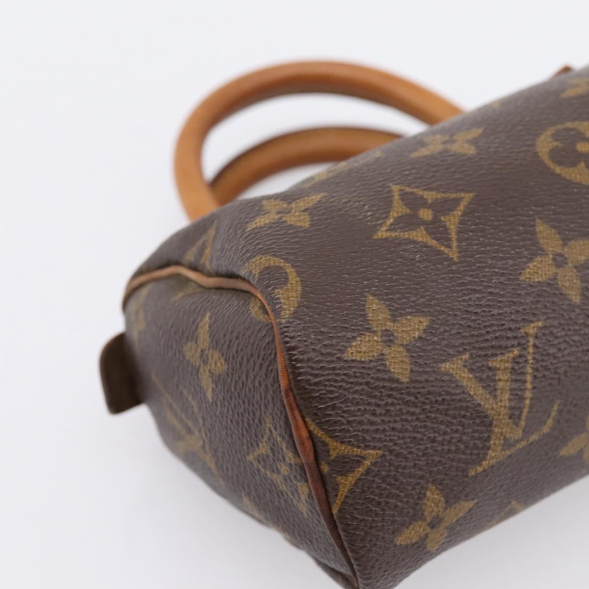 LOUIS VUITTON Monogram Mini Speedy Hand Bag M41534 LV Auth 196480