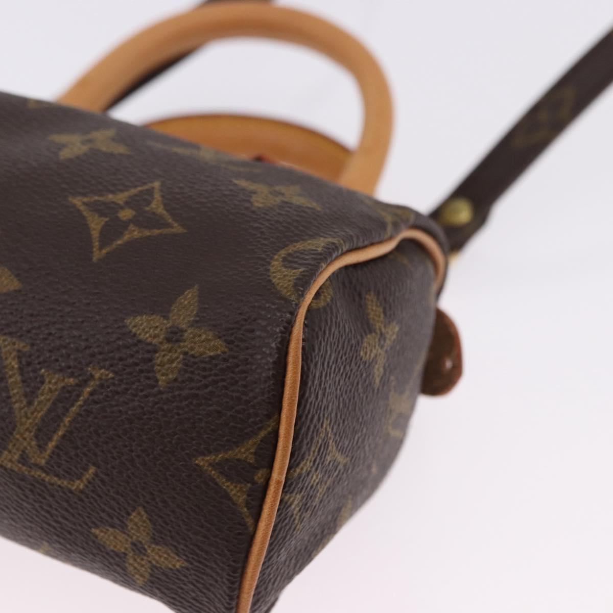 LOUIS VUITTON Monogram Mini Speedy Hand Bag M41534 LV Auth 196481V