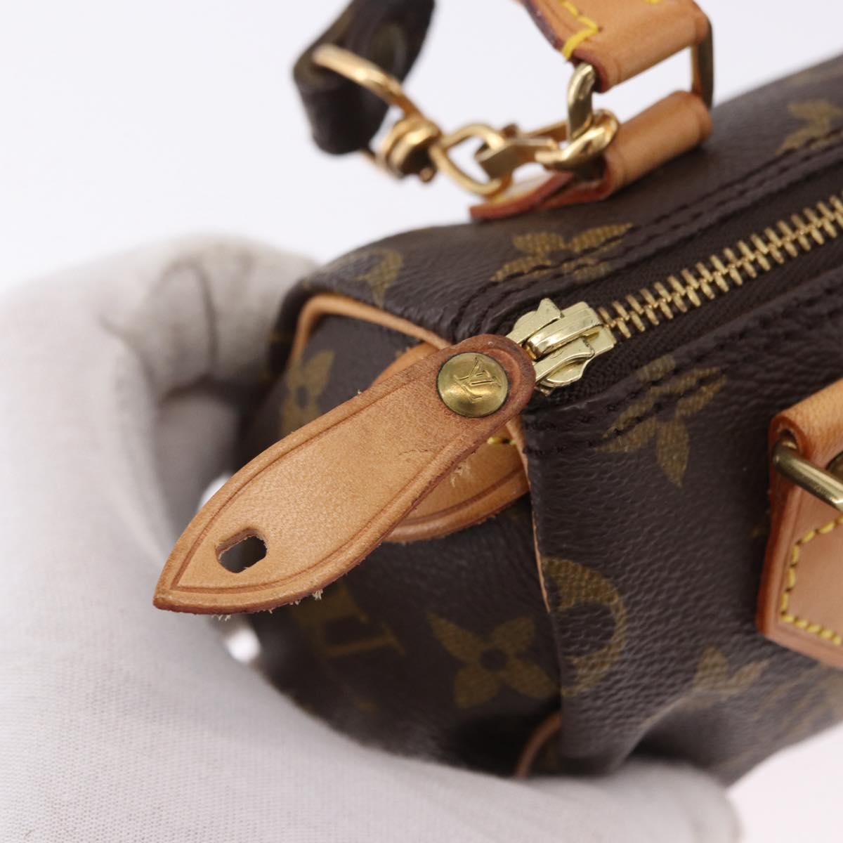 LOUIS VUITTON Monogram Mini Speedy Hand Bag M41534 LV Auth 196481V