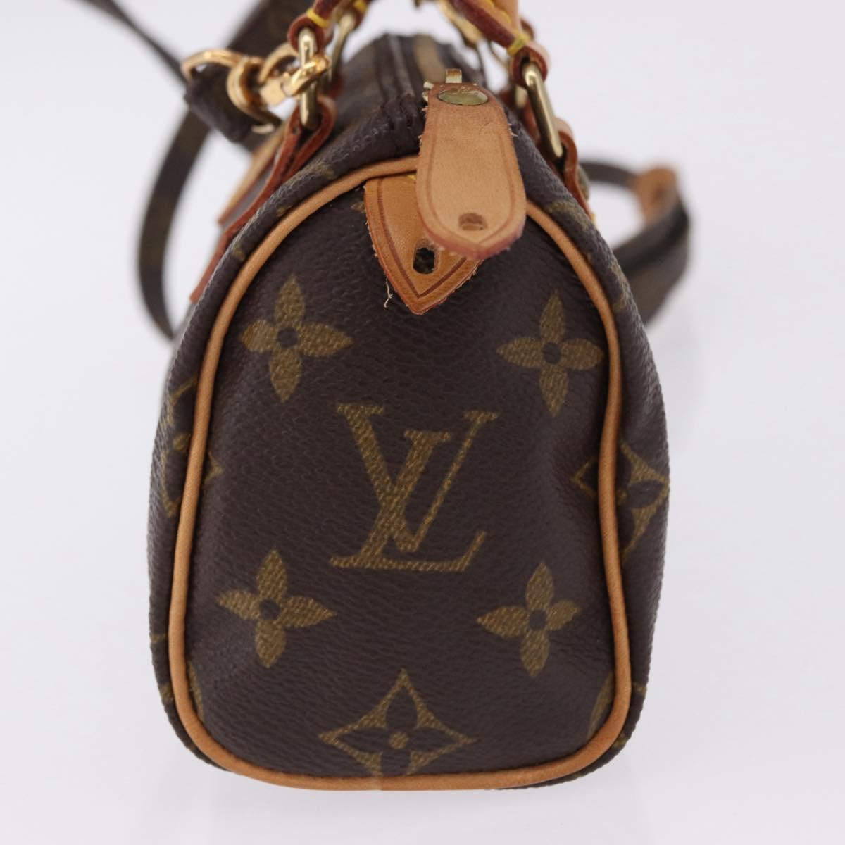 LOUIS VUITTON Monogram Mini Speedy Hand Bag M41534 LV Auth 196481V