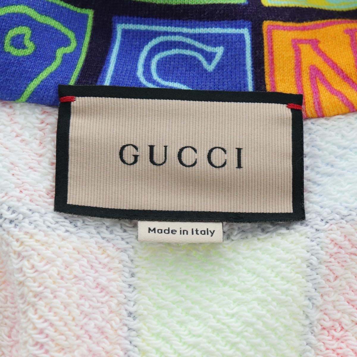 GUCCI Half Zip Trainer Cotton Multicolor Auth 196485M