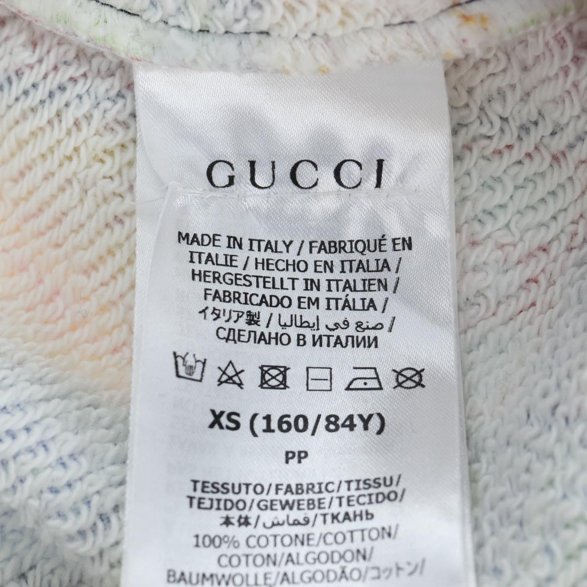 GUCCI Half Zip Trainer Cotton Multicolor Auth 196485M