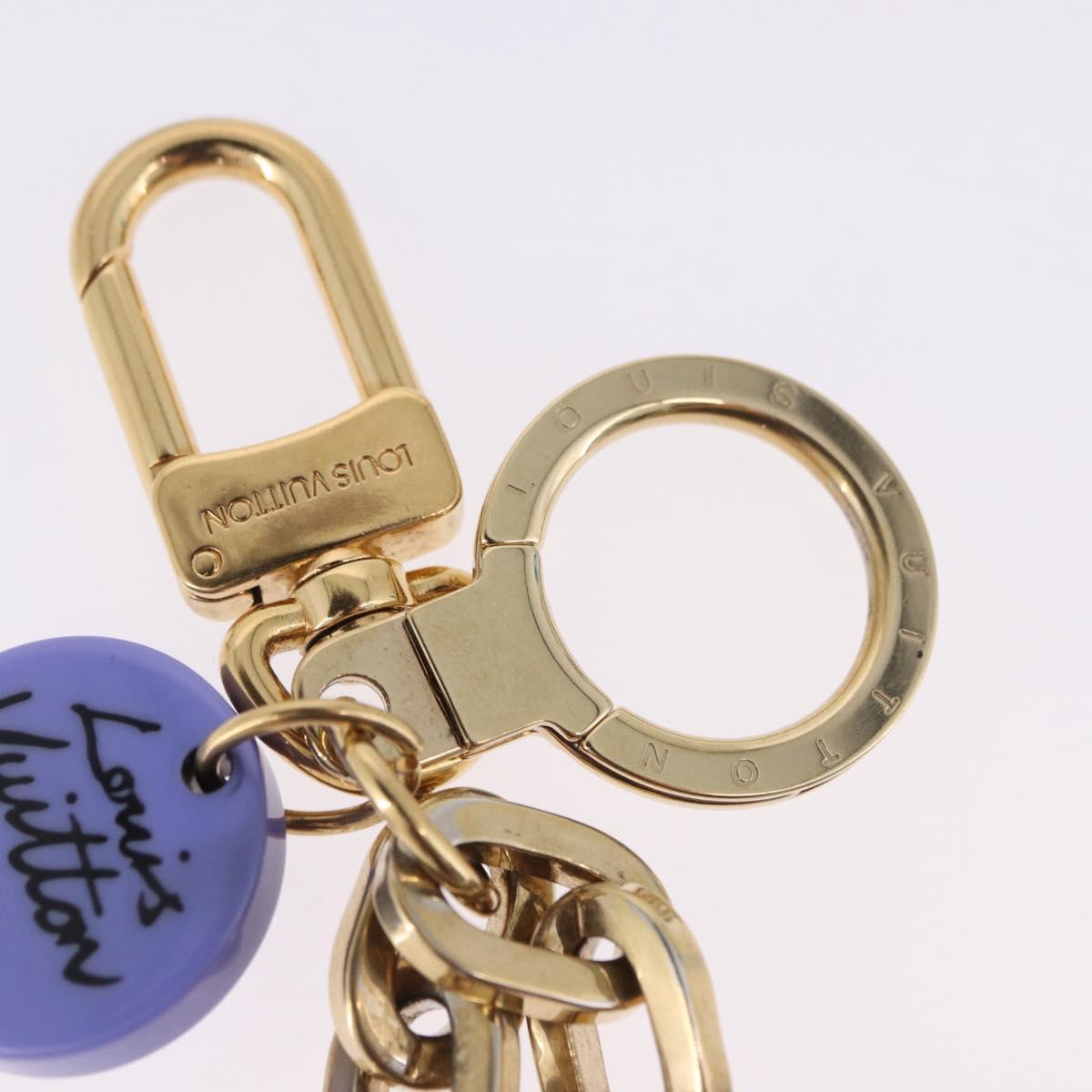 LOUIS VUITTON Porte Cles Eye All Key Holder metal Gold GA0131 LV Auth 196487V