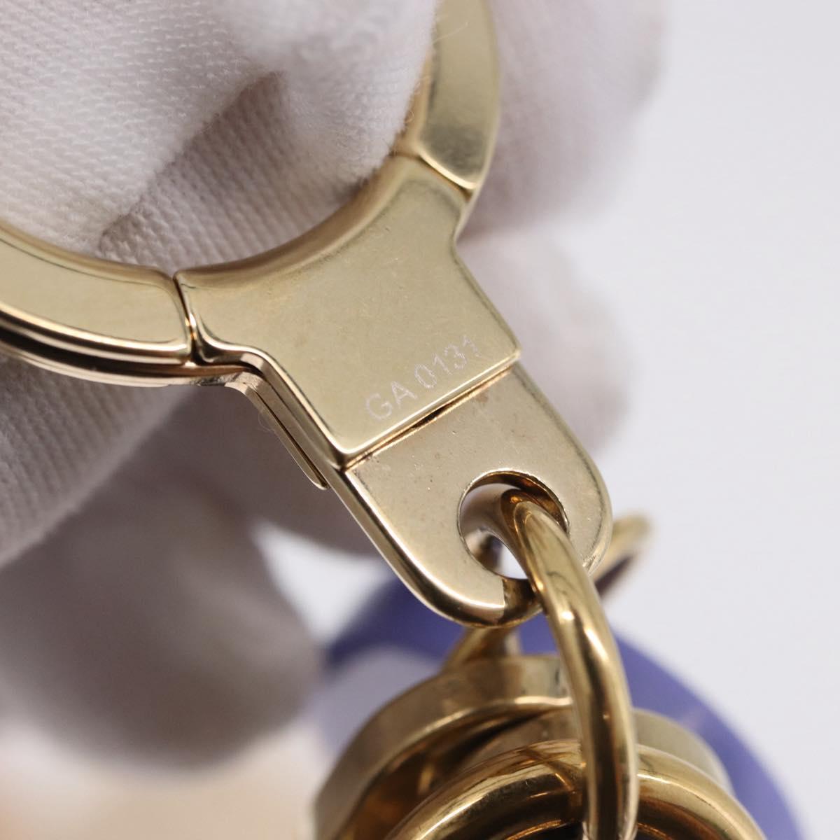 LOUIS VUITTON Porte Cles Eye All Key Holder metal Gold GA0131 LV Auth 196487V