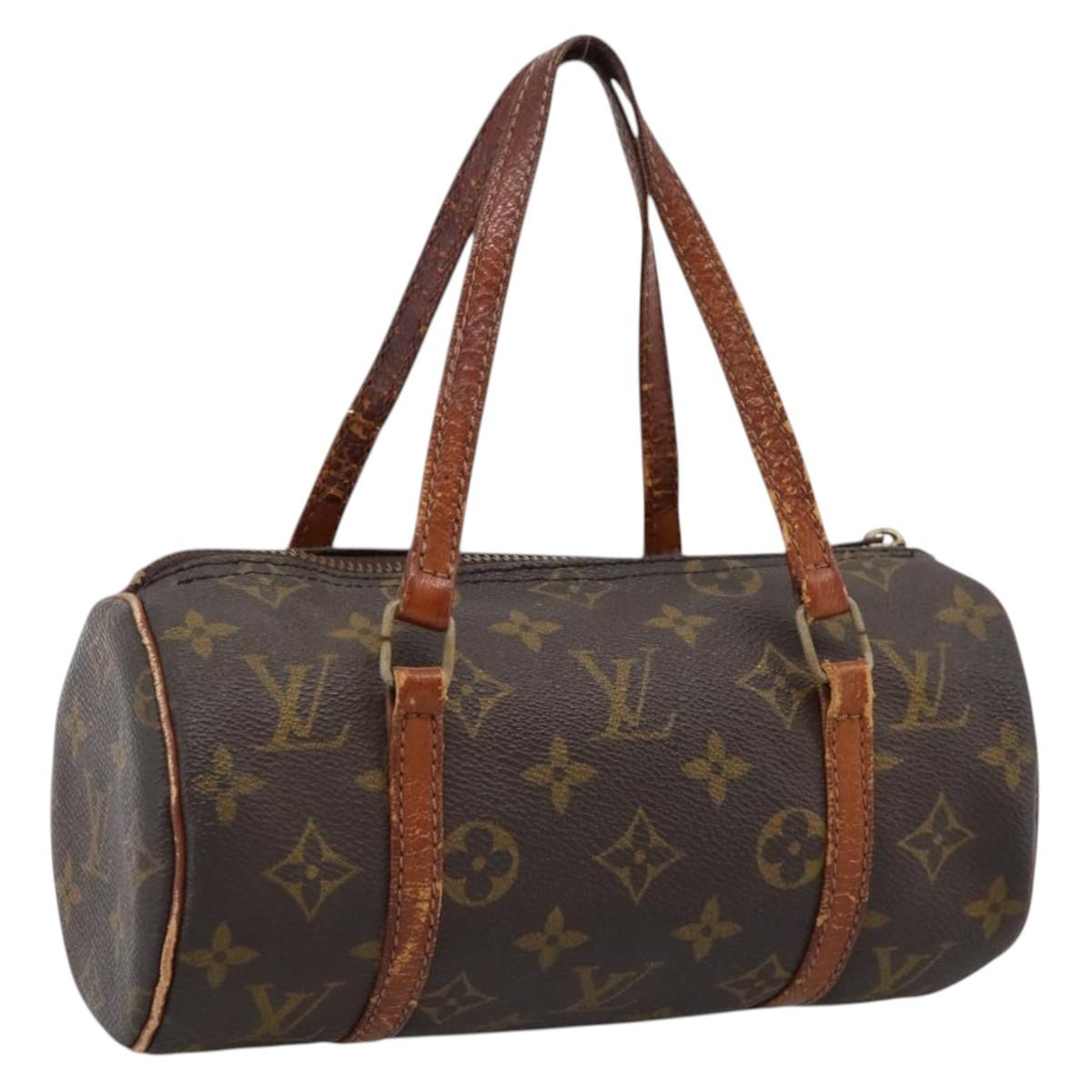 LOUIS VUITTON Monogram Papillon 19 Hand Bag M51389 LV Auth 196562