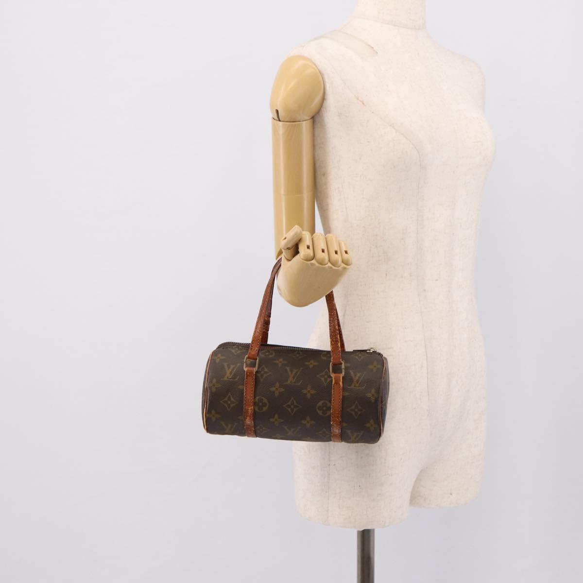 LOUIS VUITTON Monogram Papillon 19 Hand Bag M51389 LV Auth 196562