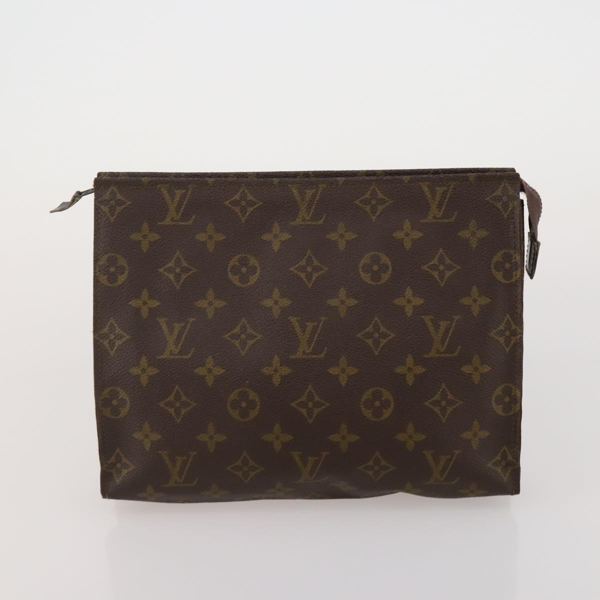LOUIS VUITTON Monogram Poche Toilette 26 Pouch 3 Set M47542 LV Auth 196565