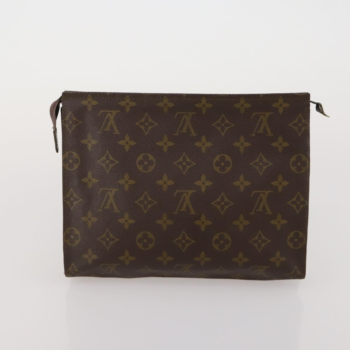 LOUIS VUITTON Monogram Poche Toilette 26 Pouch 3 Set M47542 LV Auth 196565