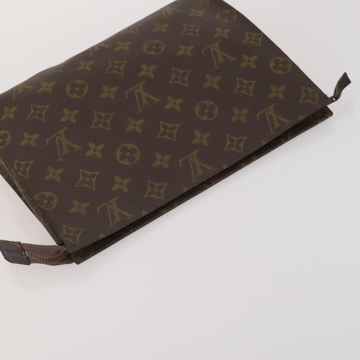 LOUIS VUITTON Monogram Poche Toilette 26 Pouch 3 Set M47542 LV Auth 196565