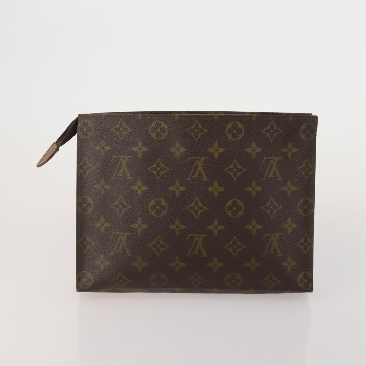 LOUIS VUITTON Monogram Poche Toilette 26 Pouch 3 Set M47542 LV Auth 196565