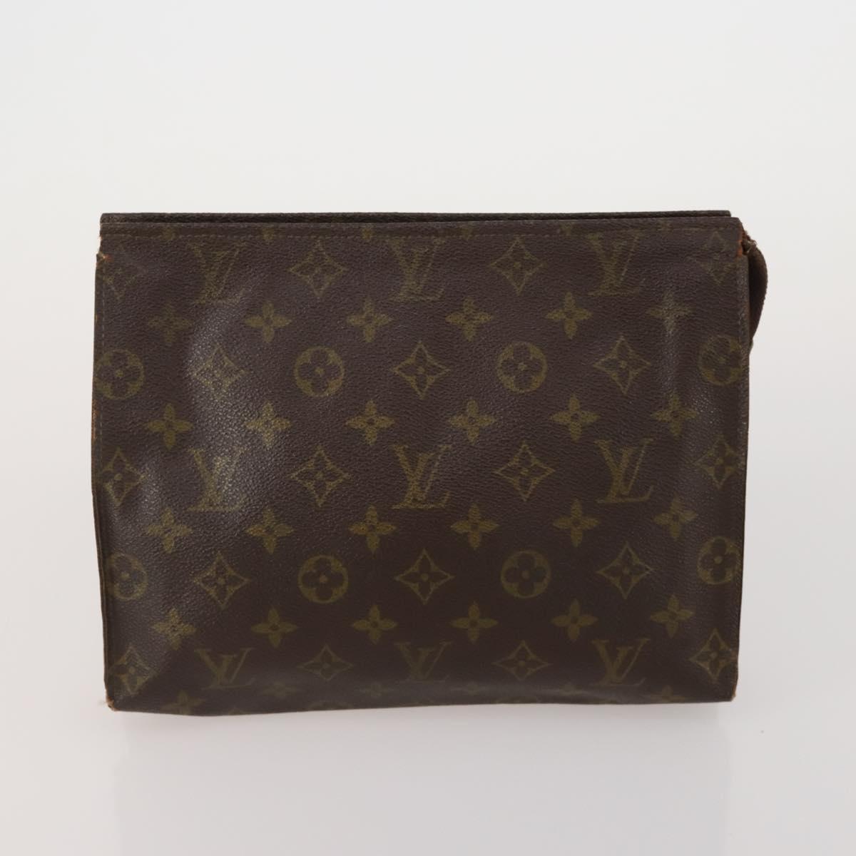 LOUIS VUITTON Monogram Poche Toilette 26 Pouch 3 Set M47542 LV Auth 196565