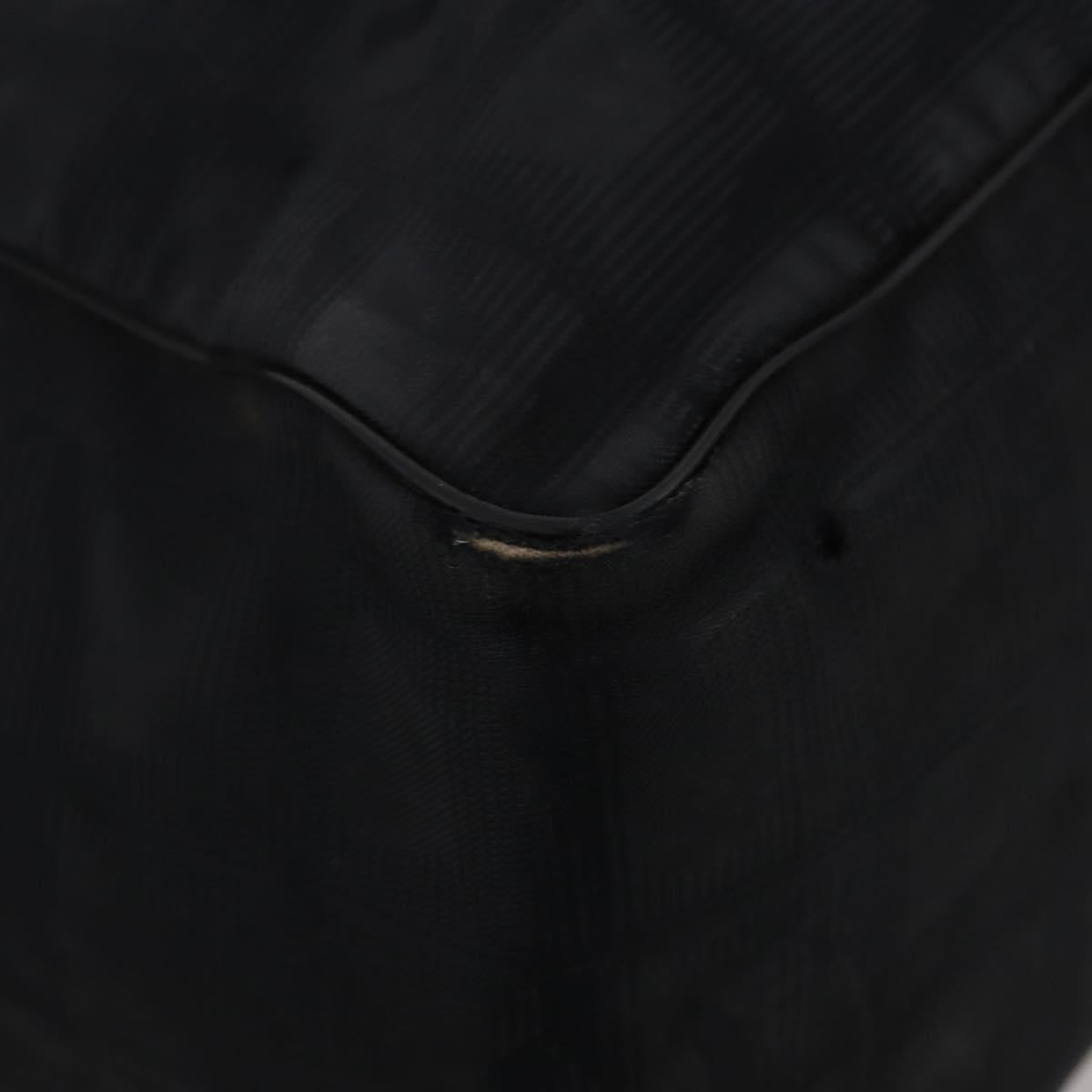 HERMES Valentino Chanel New Travel Line Bag Nylon Canvas 5 Set Black Auth 196569