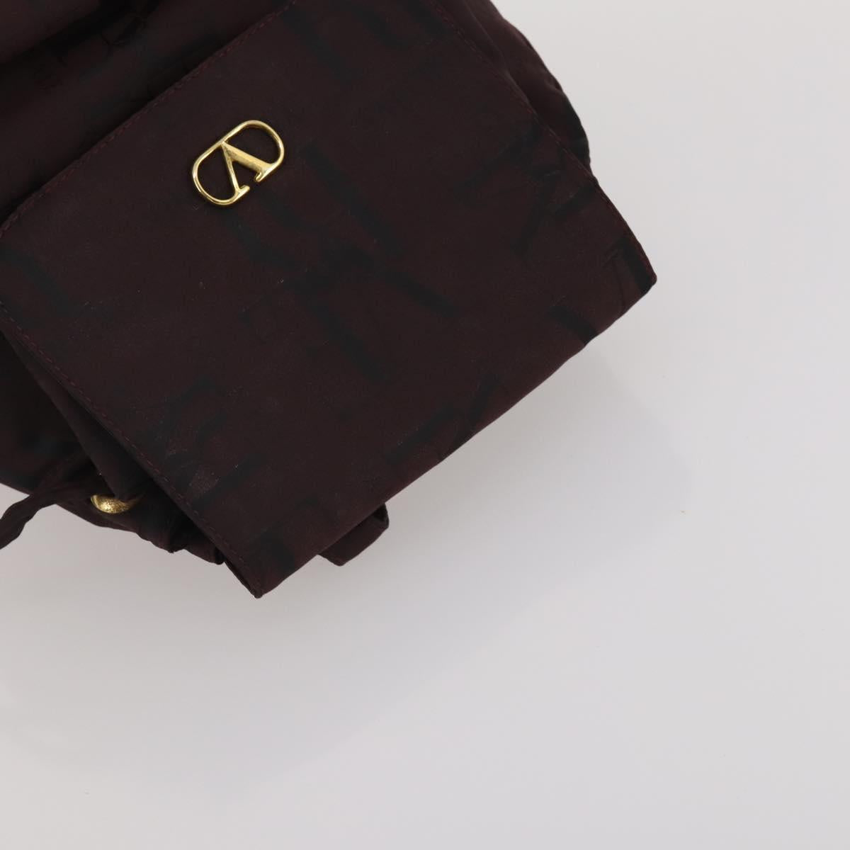 HERMES Valentino Chanel New Travel Line Bag Nylon Canvas 5 Set Black Auth 196569