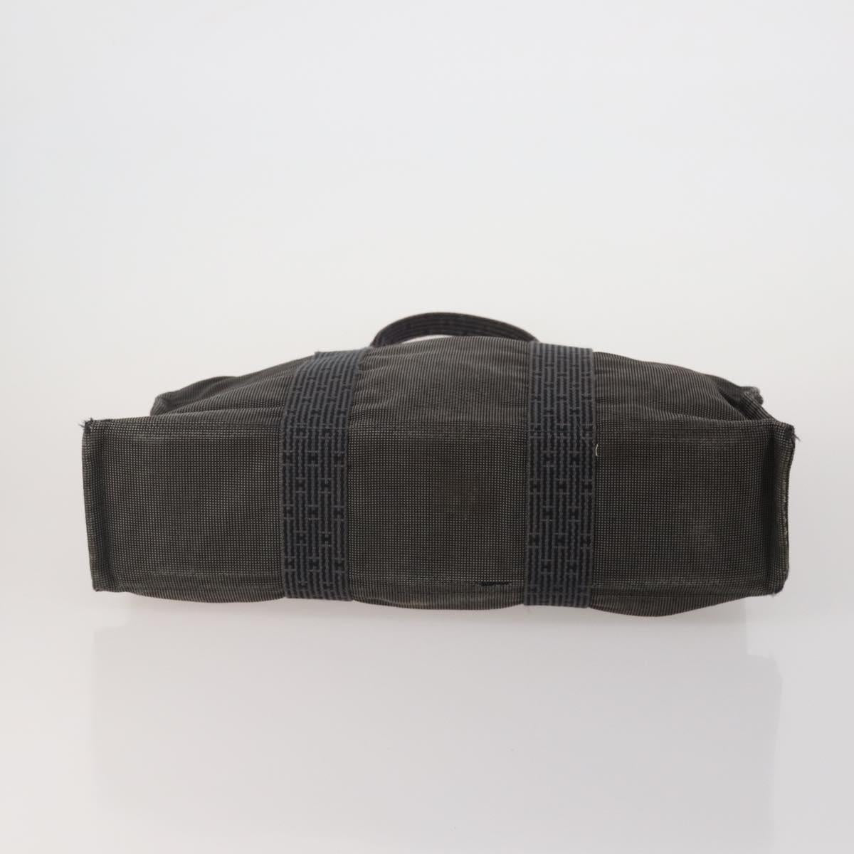 HERMES Valentino Chanel New Travel Line Bag Nylon Canvas 5 Set Black Auth 196569