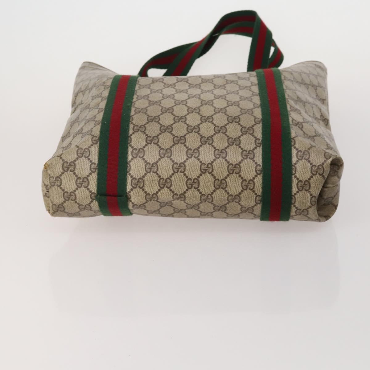 GUCCI GG Supreme GG Canvas GG Crystal Web Sherry Line Bag 4 Set Auth 196572