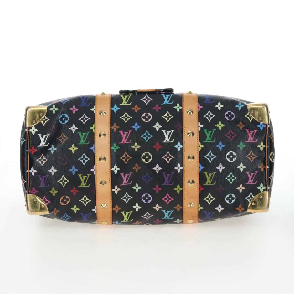 LOUIS VUITTON Monogram Multicolor Keepall 45 Bag Black M92640 Auth 196577SAV