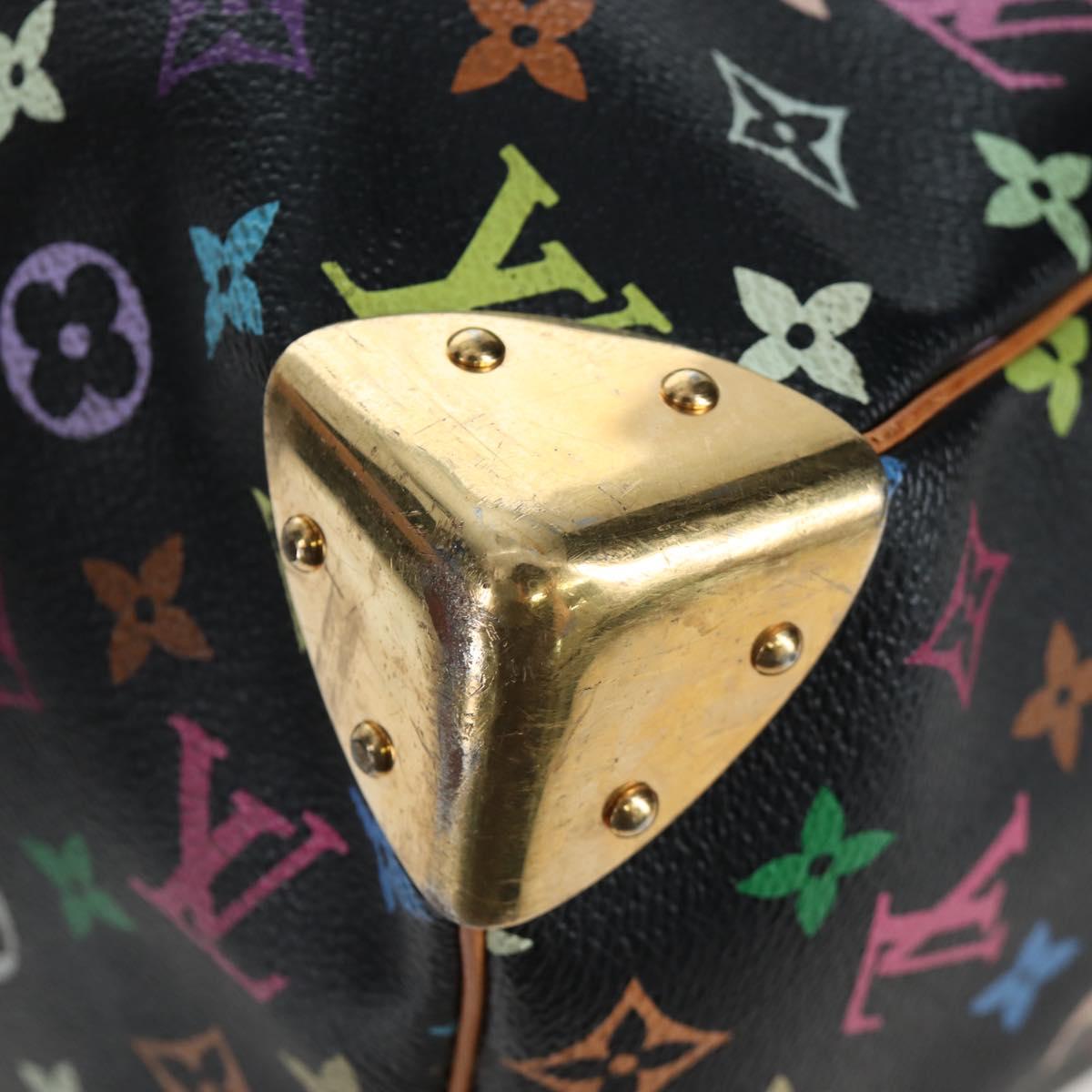 LOUIS VUITTON Monogram Multicolor Keepall 45 Bag Black M92640 Auth 196577SAV