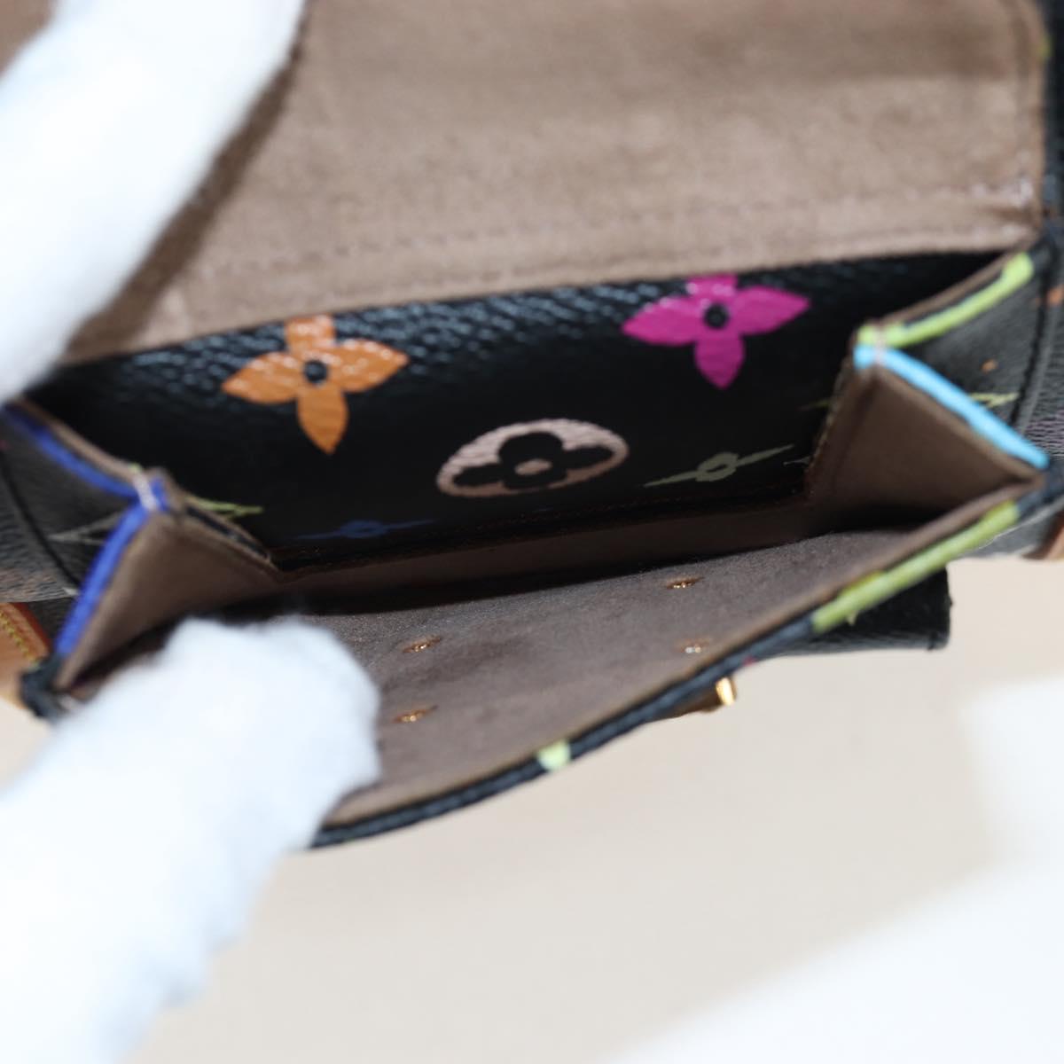 LOUIS VUITTON Monogram Multicolor Keepall 45 Bag Black M92640 Auth 196577SAV