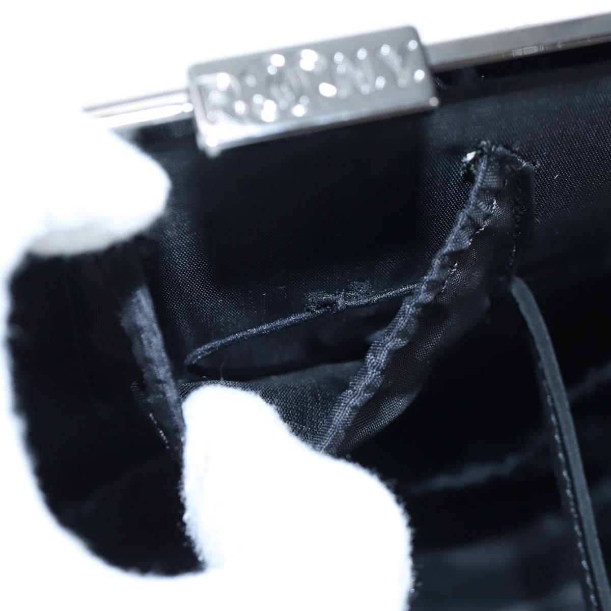 CHANEL Paris New York Line Chain Vanity Bag Tweed Gray Silver CC Auth 196581M